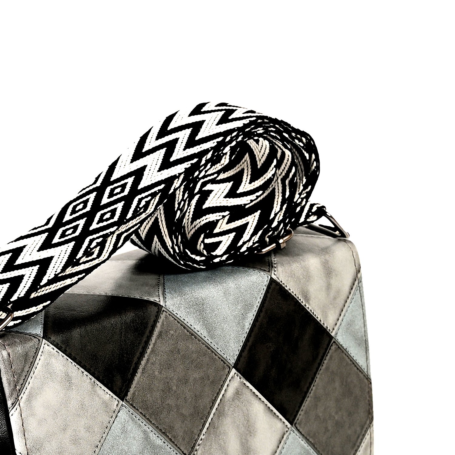 7 Designer Patchwork Vegan Leather Crossbody Bag – Statement Style for Every Occasion - Image 4