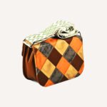 Premium Grey Patchwork Vegan Leather Crossbody Bag – Trendy & Versatile Statement Piece - Image 5