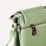 Bexlee Mint Green Vegan Leather Sling Bag – Sleek, Minimal & Everyday-Perfect - Image 4