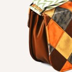 Premium Grey Patchwork Vegan Leather Crossbody Bag – Trendy & Versatile Statement Piece - Image 3