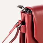 Elegant Maroon Vegan Leather Crossbody Sling Bag – Stylish & Functional Everyday Companion - Image 3