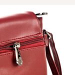Elegant Maroon Vegan Leather Crossbody Sling Bag – Stylish & Functional Everyday Companion - Image 7