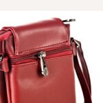 Elegant Maroon Vegan Leather Crossbody Sling Bag – Stylish & Functional Everyday Companion - Image 8