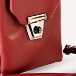 Elegant Maroon Vegan Leather Crossbody Sling Bag – Stylish & Functional Everyday Companion - Image 2